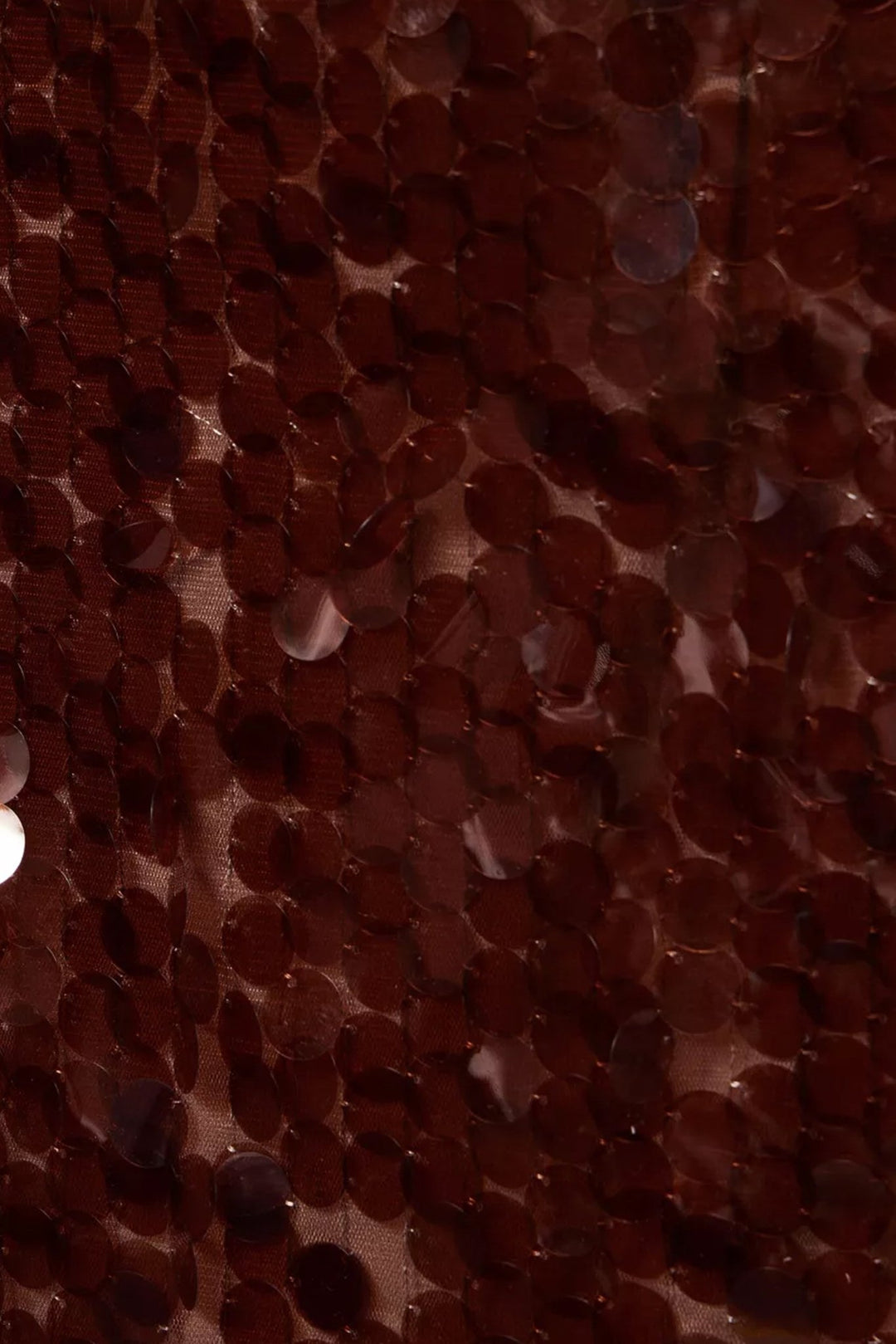 Brown Disc Sequin Mini Skirt - STYLED BY ALX COUTURESkirts