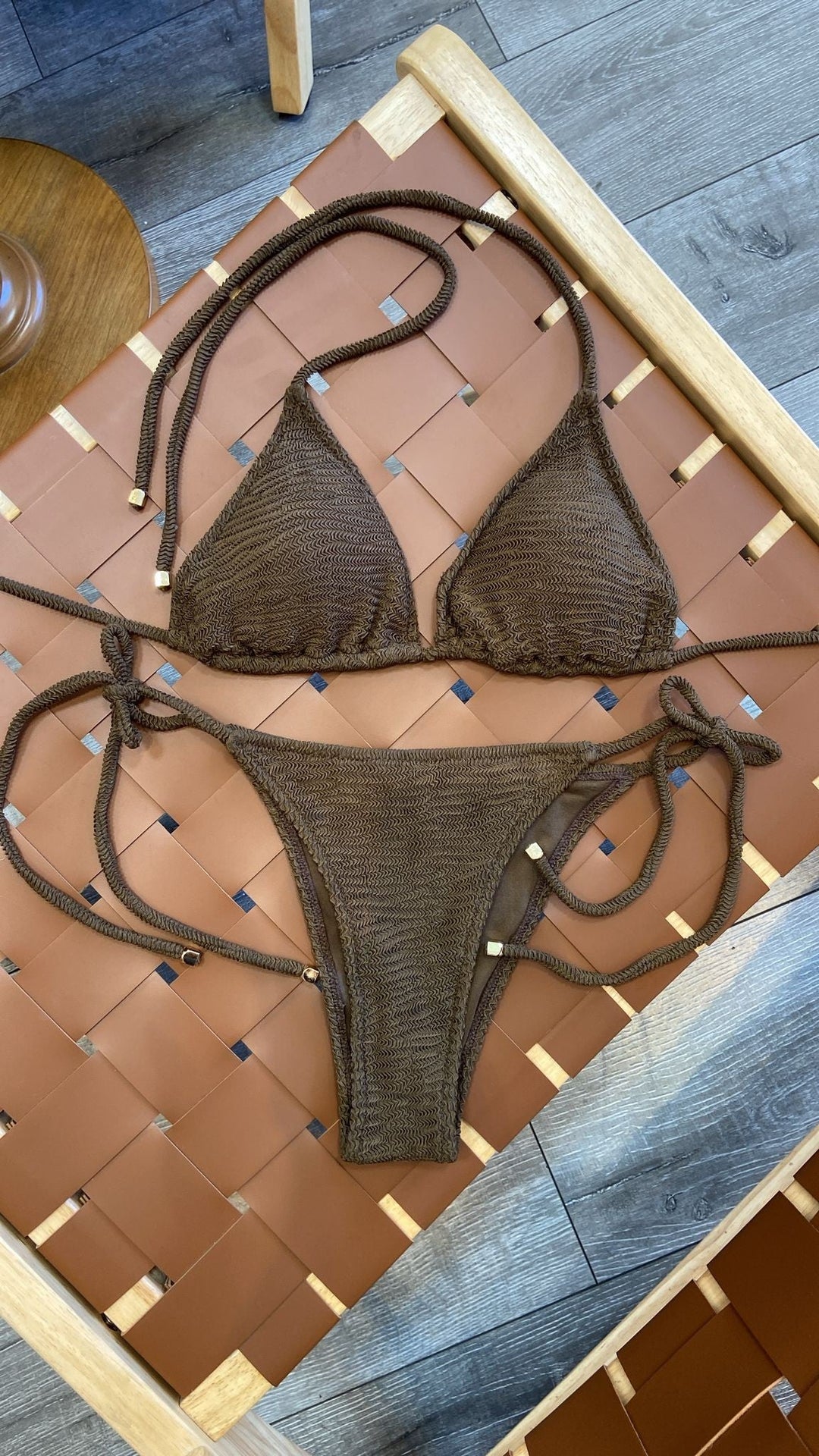 Brown Endless Summer Bikini Set - STYLED BY ALX COUTURESWIMWEAR