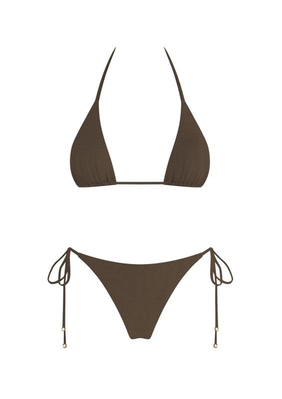 Brown Endless Summer Bikini Set - STYLED BY ALX COUTURESWIMWEAR