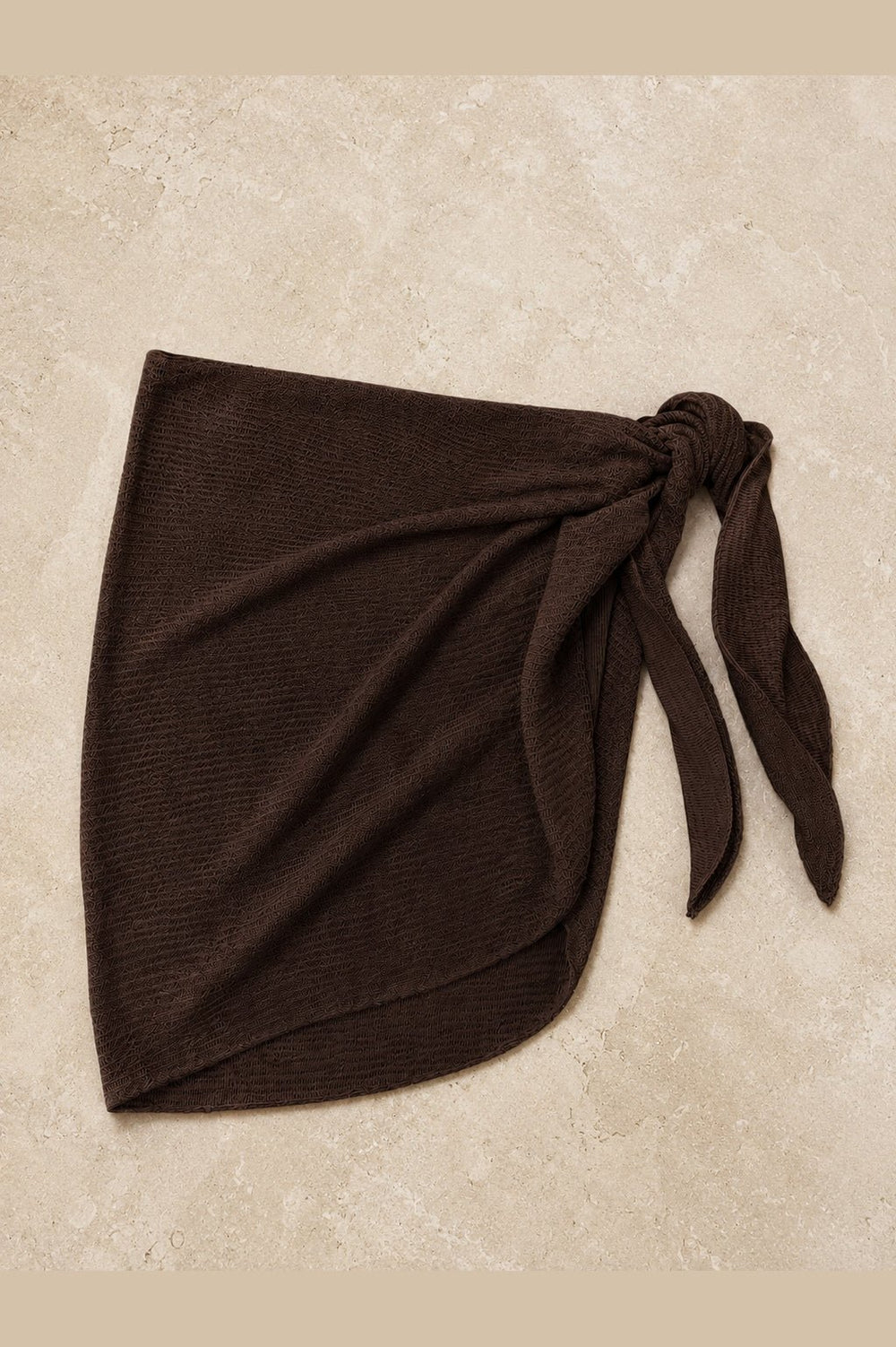 Brown Sarong Skirt Coverup - STYLED BY ALX COUTURESwimwear