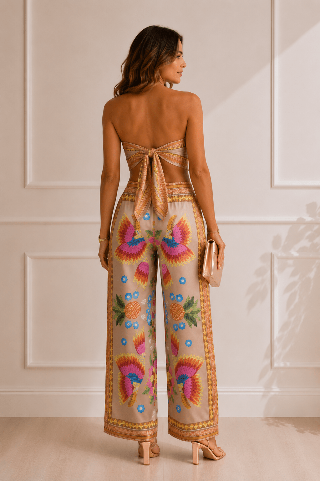 Colorful Printed Bandana Top Pant Set - STYLED BY ALX COUTUREOutfit Sets