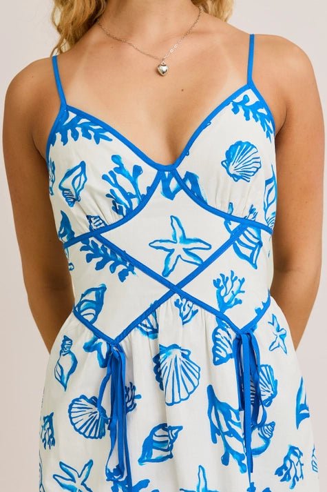 Contrast Trim Detail Mini Dress - STYLED BY ALX COUTUREDresses