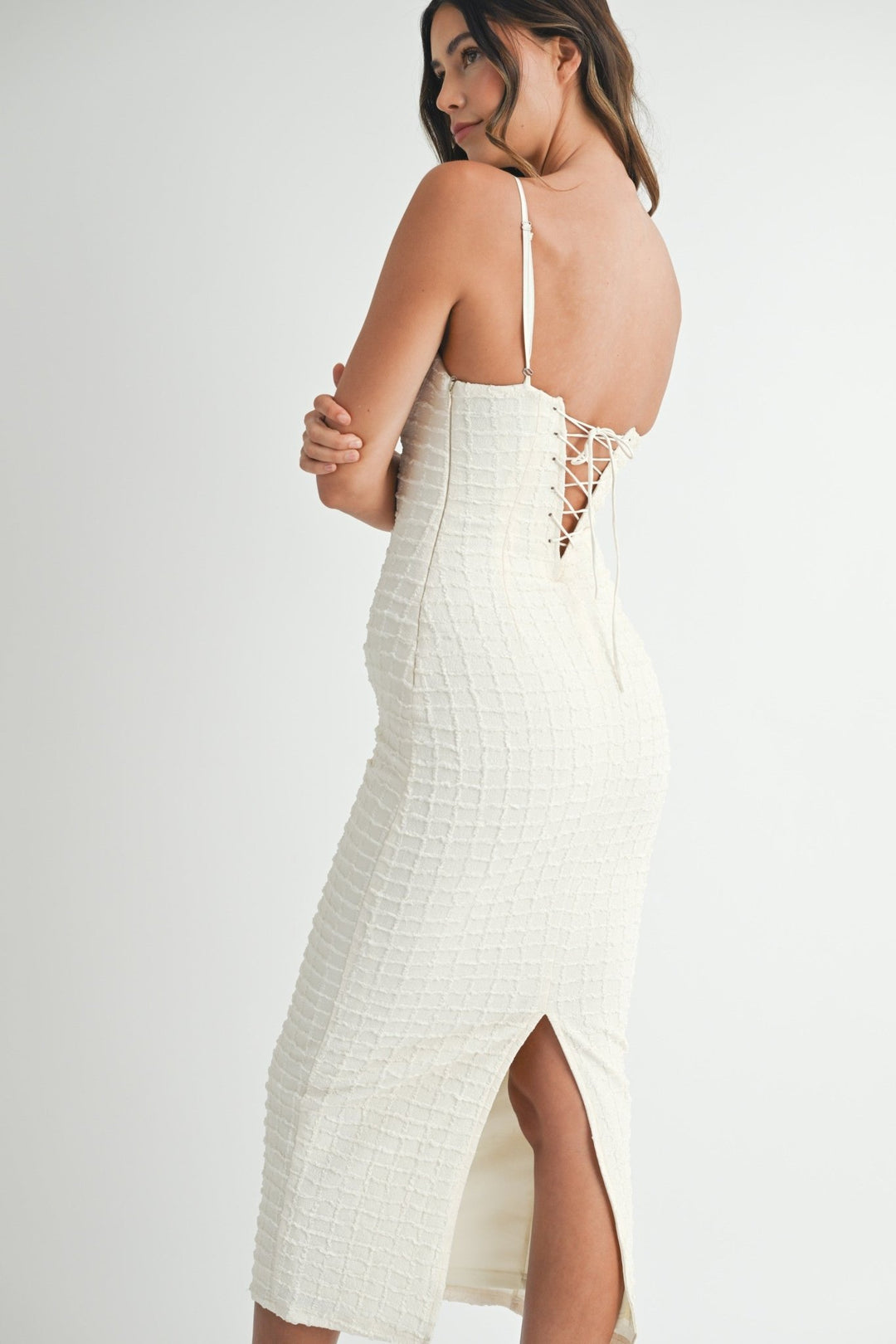 Cream Corset Midi Dress Cream Corset Midi Dress