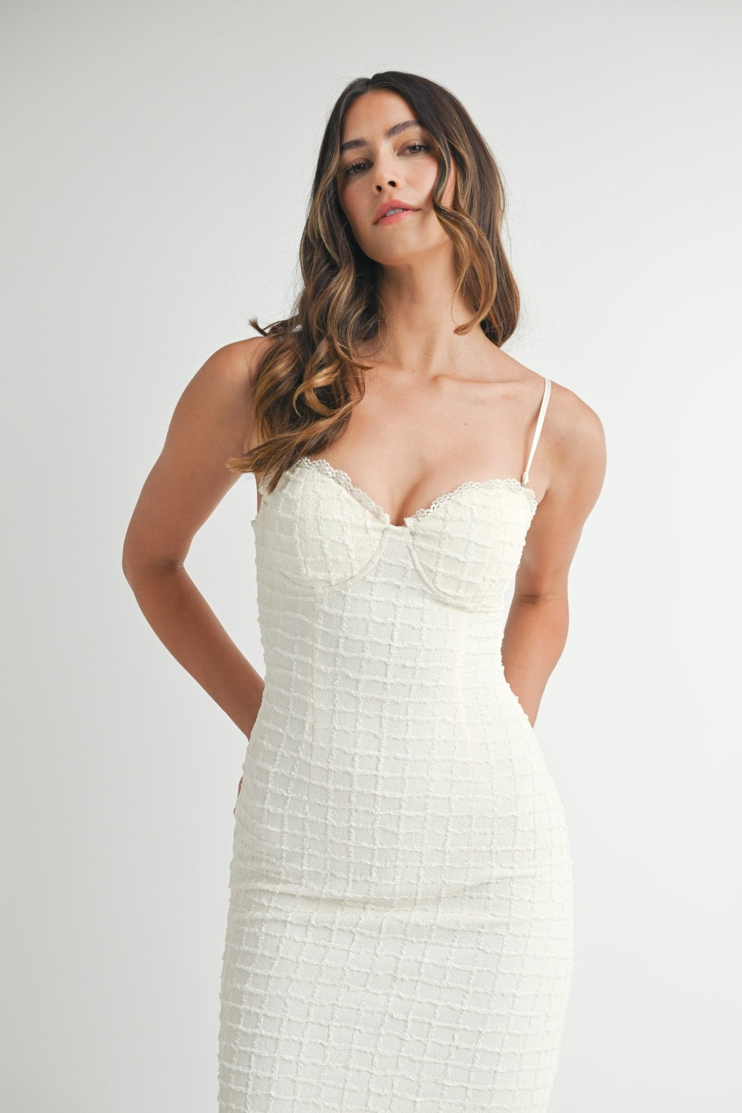 Cream Corset Midi Dress Cream Corset Midi Dress