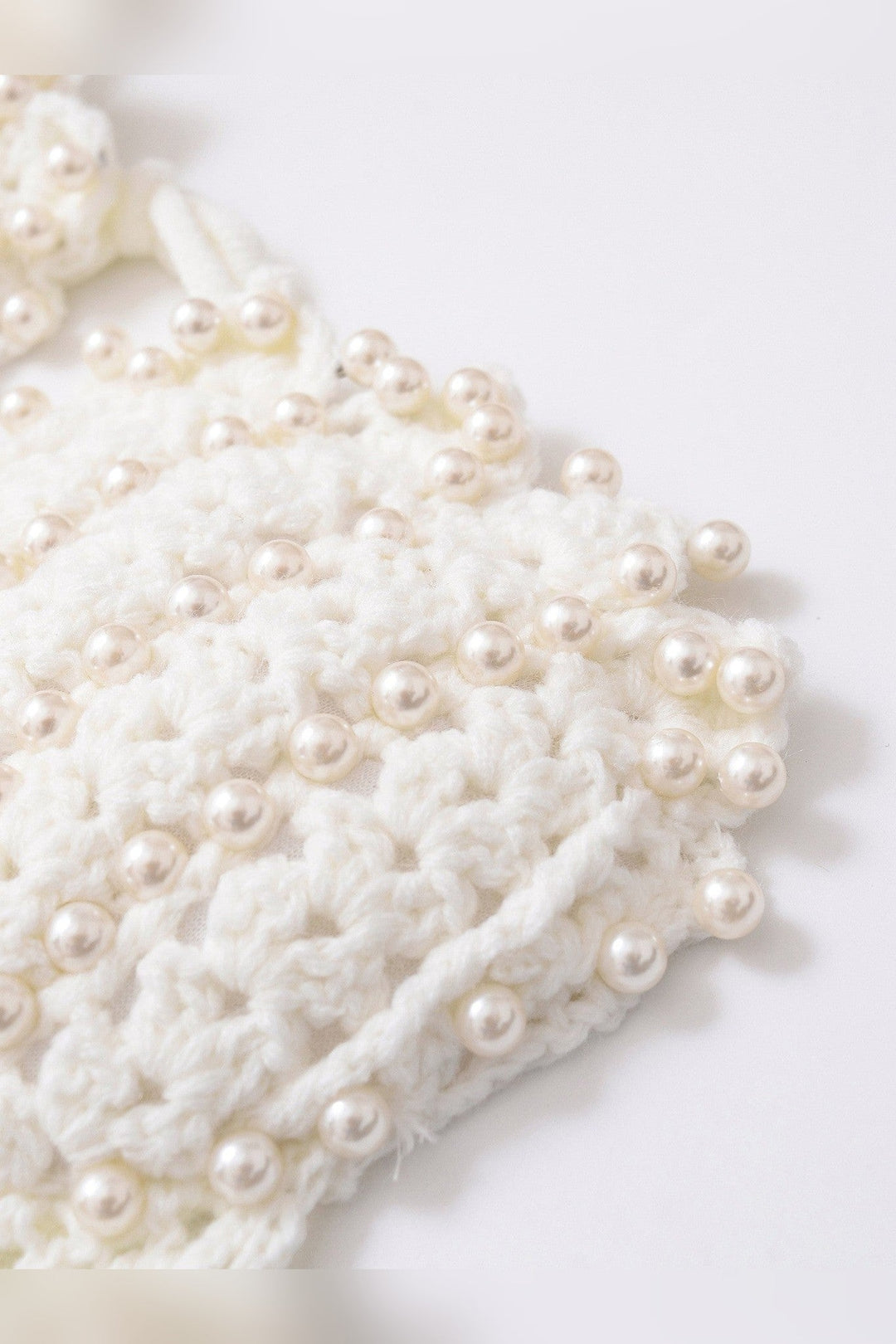 Cream Pearl Crochet Skirt Set - STYLED BY ALX COUTUREOutfit Sets
