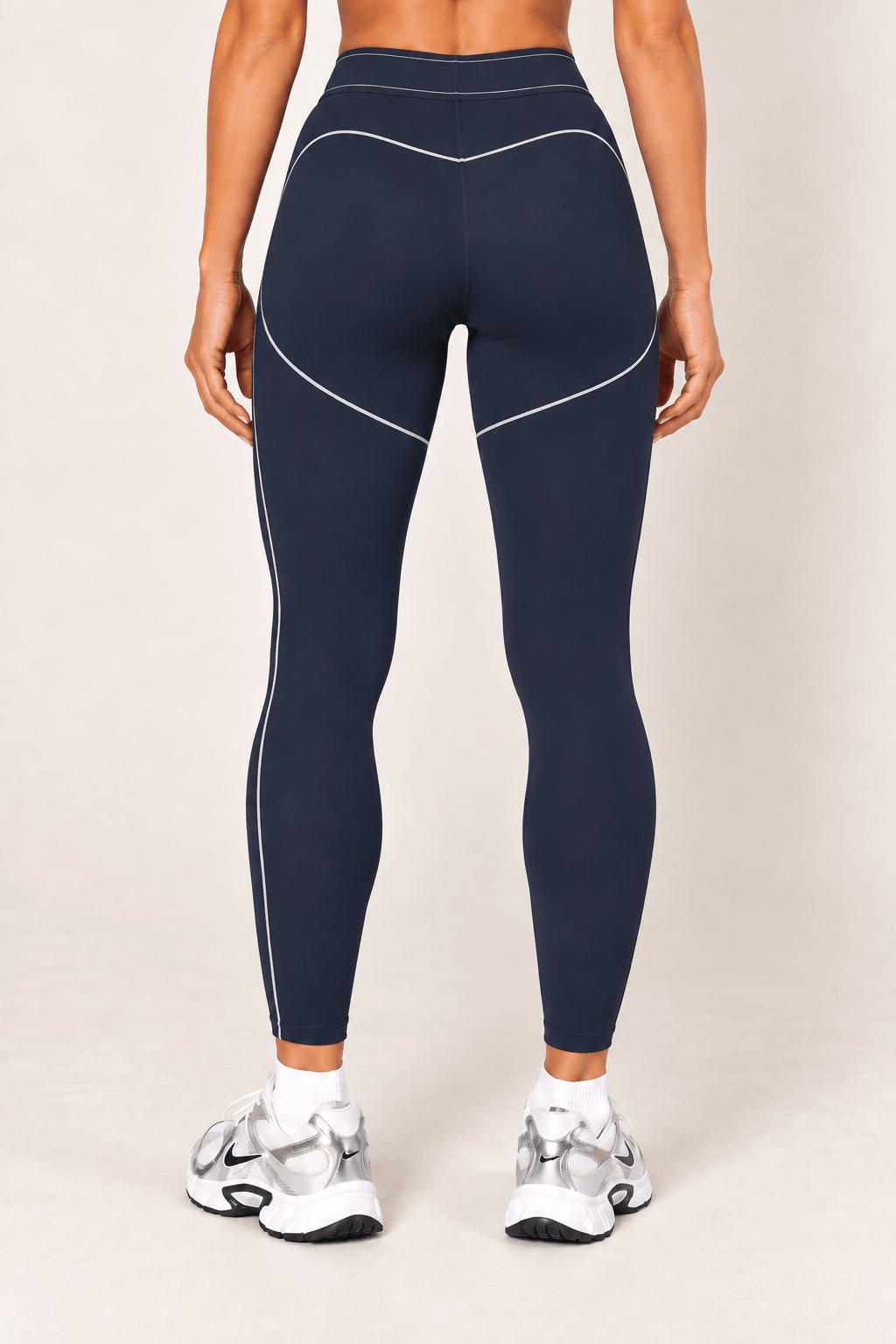 Dark Navy High Rise Contour Leggings - STYLED BY ALX COUTURELeggings