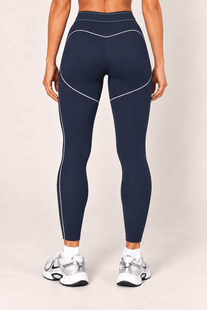 Dark Navy High Rise Contour Leggings - STYLED BY ALX COUTURELeggings
