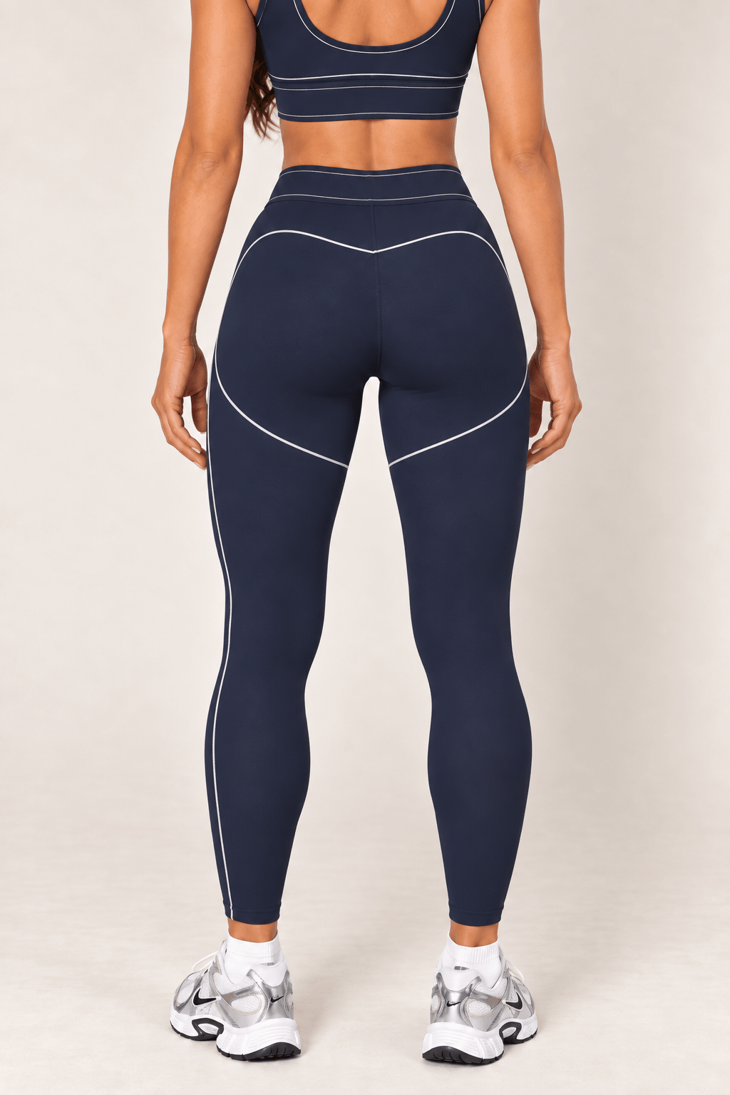 Dark Navy High Rise Contour Leggings - STYLED BY ALX COUTURELeggings