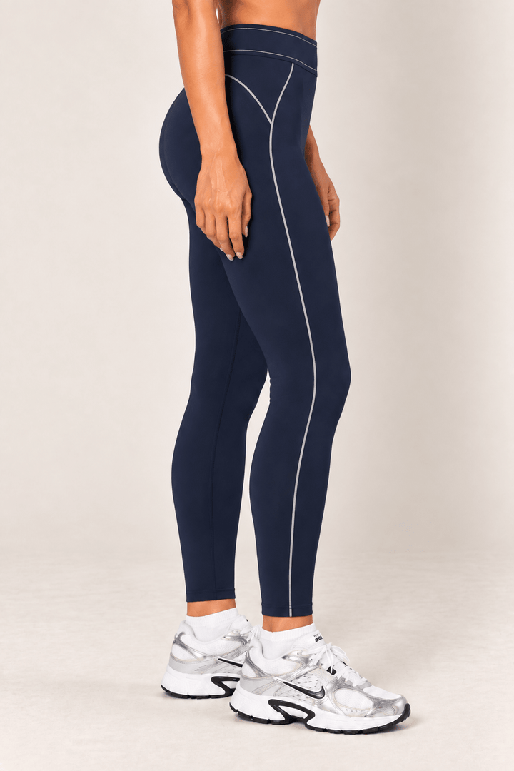 Dark Navy High Rise Contour Leggings - STYLED BY ALX COUTURELeggings