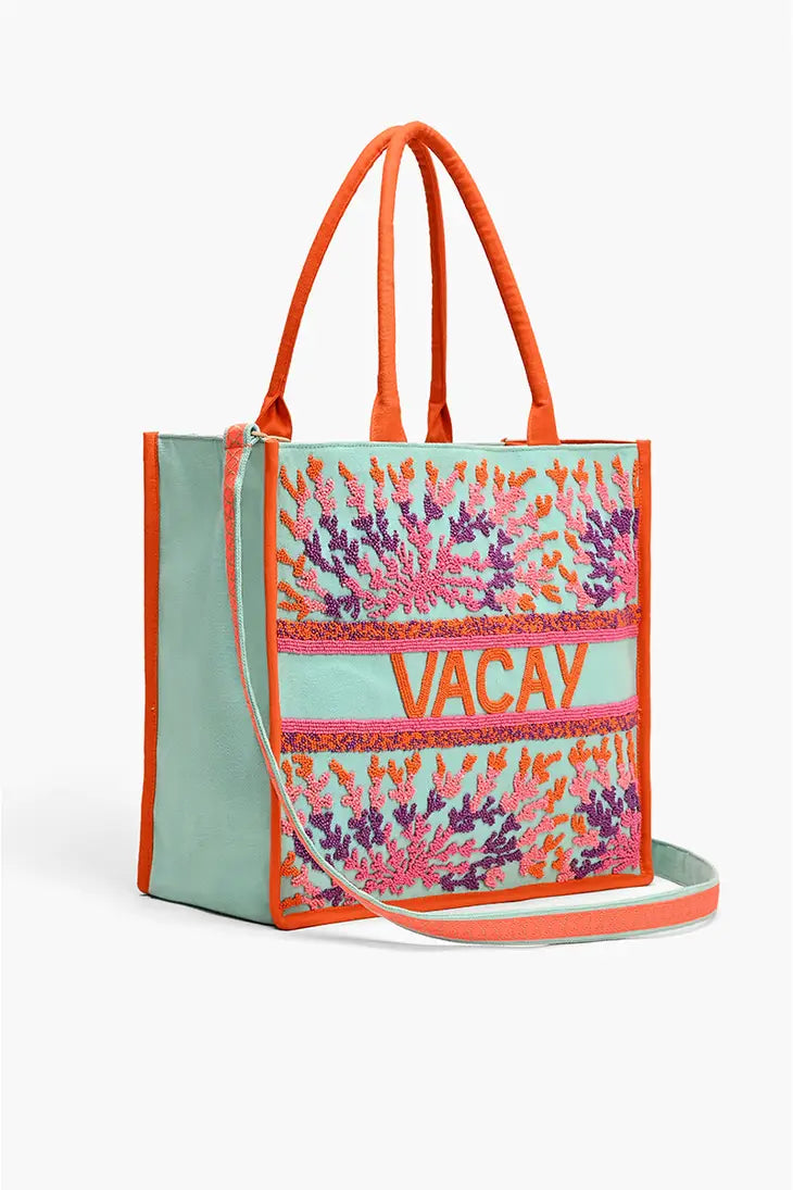 STYLED BY ALX COUTURE MIAMI BOUTIQUE Caribbean Vacay Tote Bag