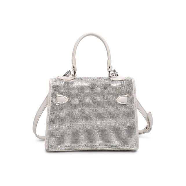 STYLED BY ALX COUTURE MIAMI BOUTIQUE Silver Gianna Evening Bag
