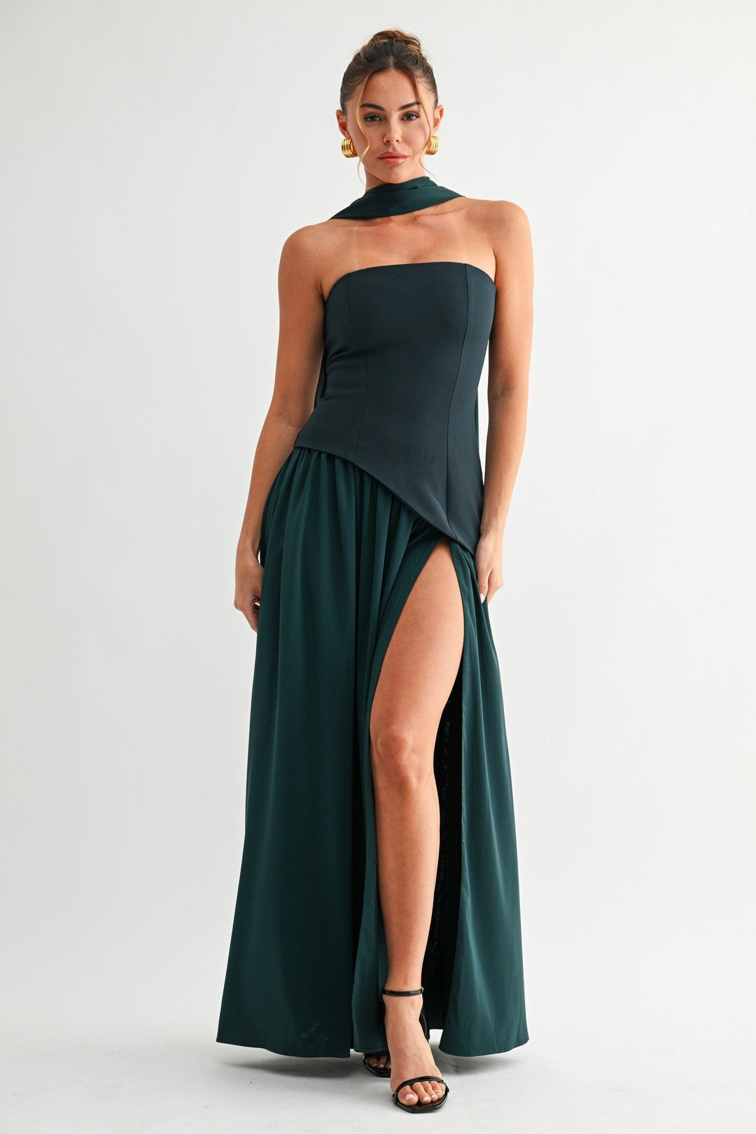 Emerald Lace-Up Corset Dress - STYLED BY ALX COUTUREDresses
