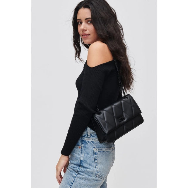 STYLED BY ALX COUTURE MIAMI BOUTIQUE Black Yelena Crossbody Bag