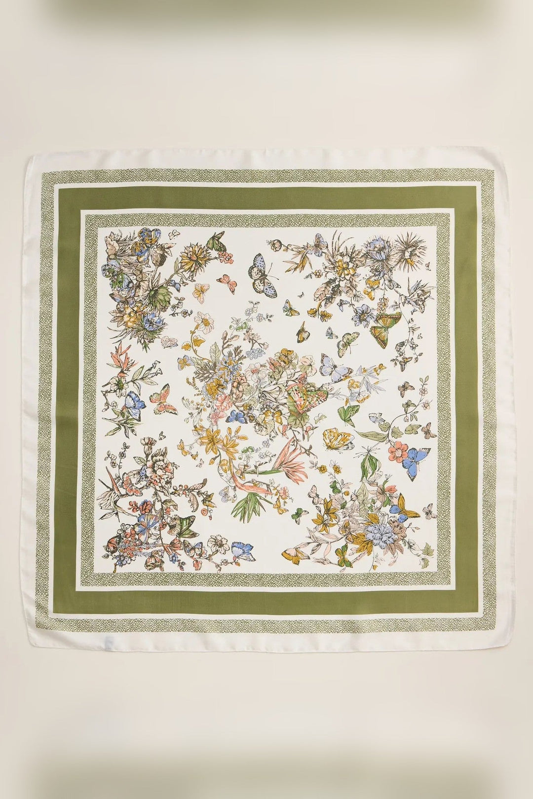 Floral Butterfly Silk Scarf - STYLED BY ALX COUTUREApparel &amp; Accessories