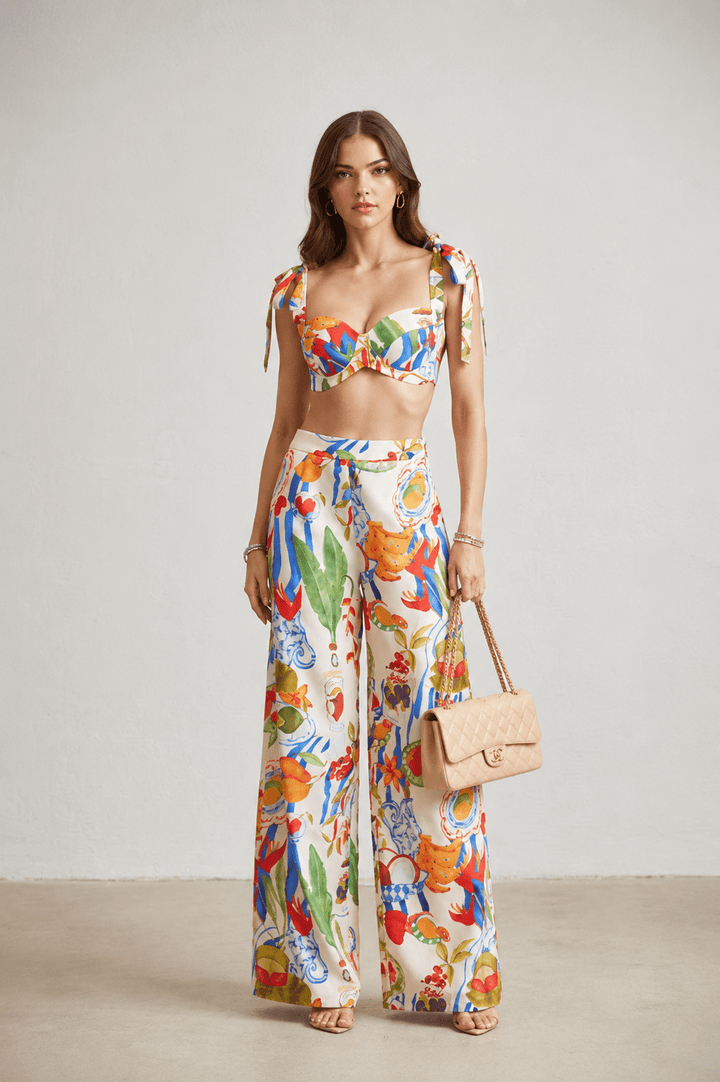 Fruit Print Pant Set - STYLED BY ALX COUTUREOutfit Sets