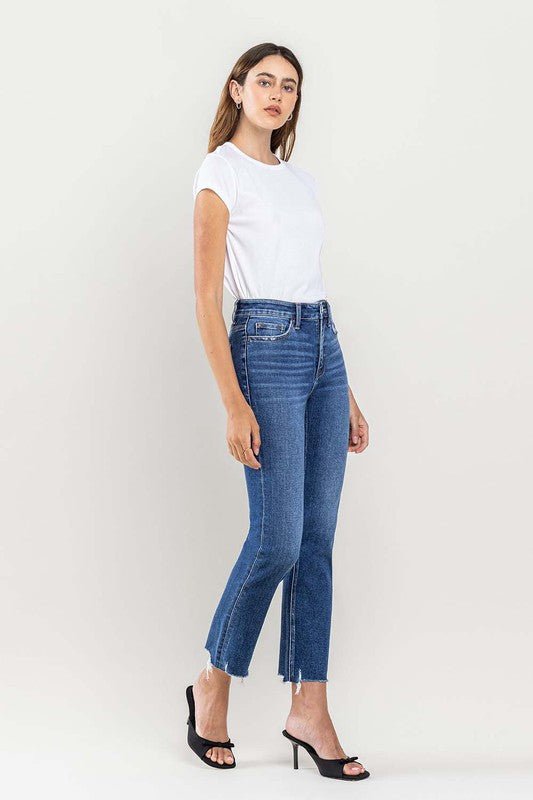 High Rise Slim Straight Jeans - STYLED BY ALX COUTUREJEANS