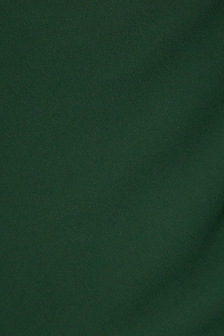 Hunter Green Cowl Neck Scarf Top - STYLED BY ALX COUTUREShirts &amp; Tops
