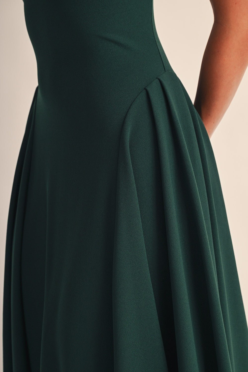 Hunter Green Lyra Muse Midi Dress - STYLED BY ALX COUTUREDresses