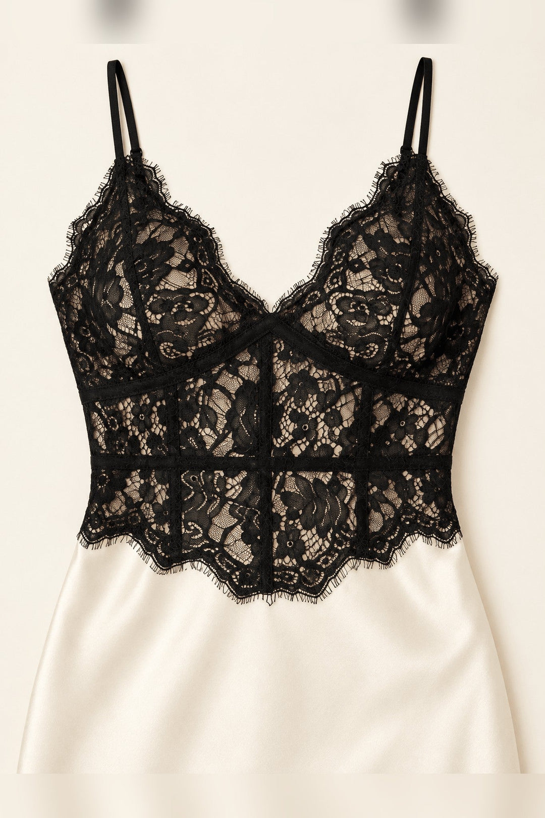 Ivory Black Lace Midi Dress - STYLED BY ALX COUTUREDresses