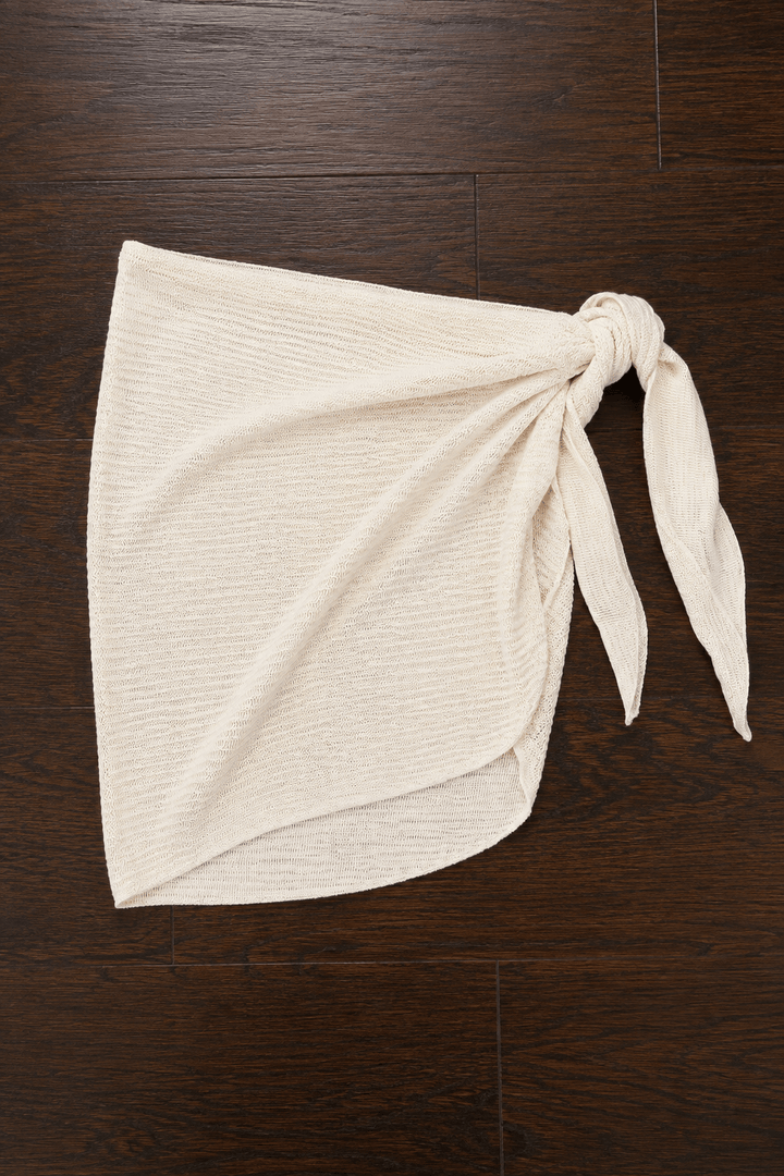 Ivory Sarong Coverup - STYLED BY ALX COUTURESwimwear