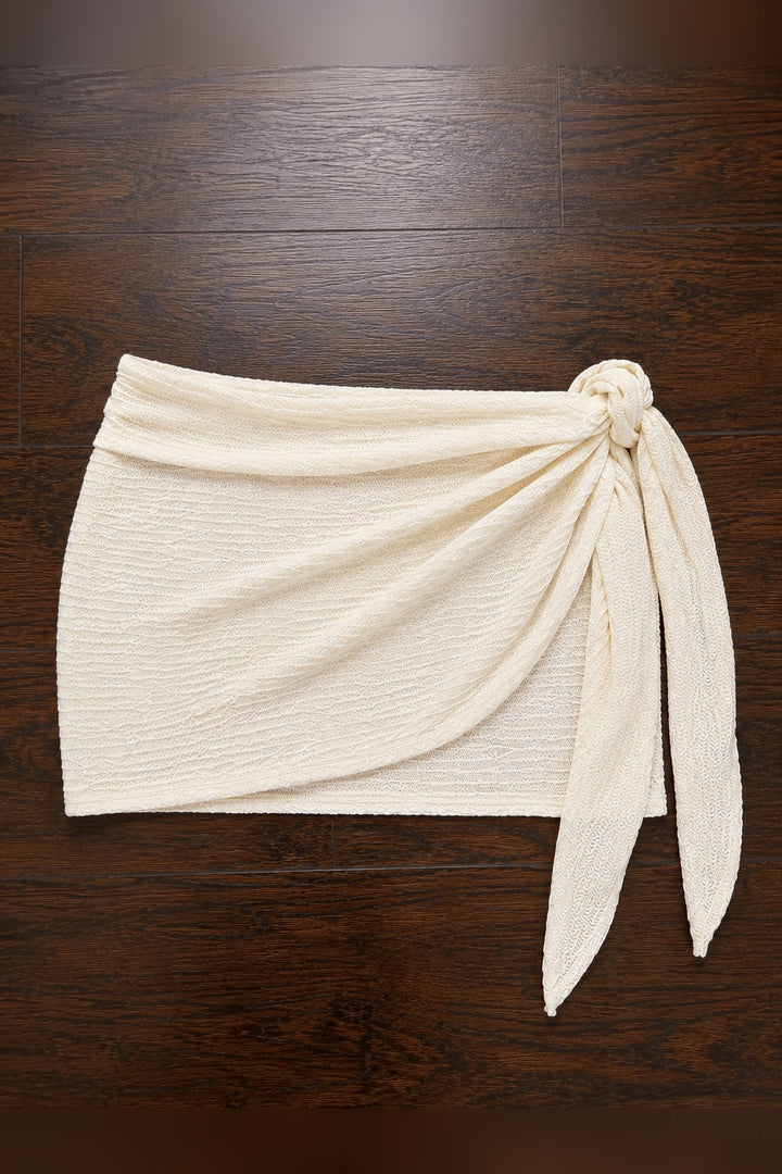 Ivory Sarong Coverup - STYLED BY ALX COUTURESwimwear