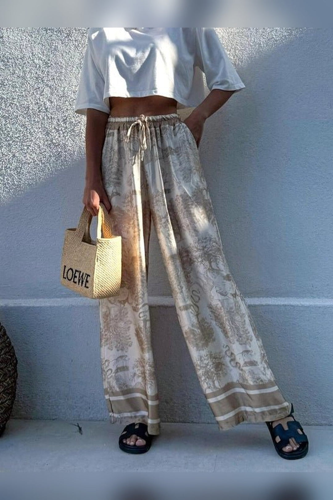 Khaki Bohemian Jungle Pants - STYLED BY ALX COUTUREPants
