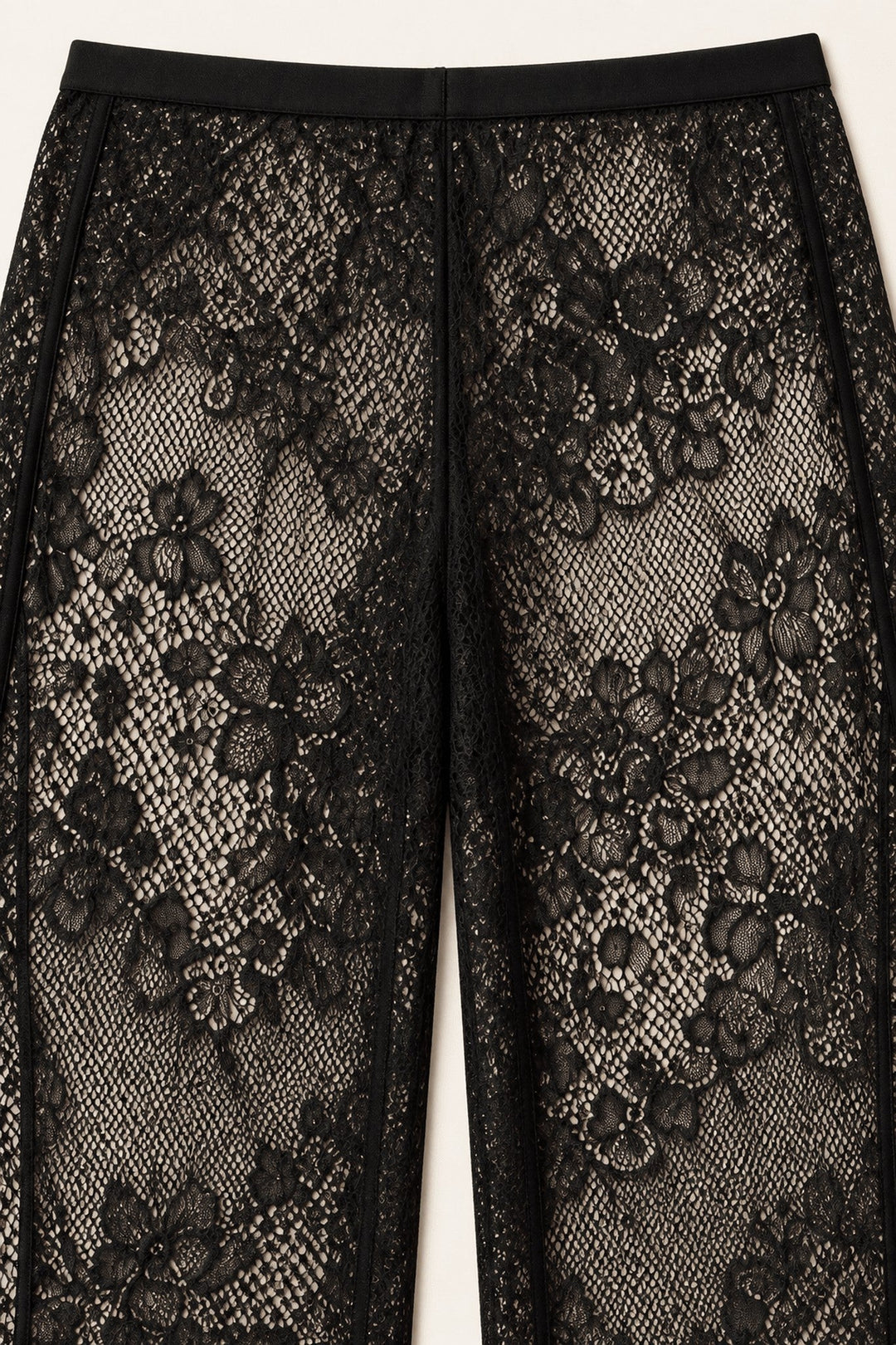 Khaki Satin Lace Pants Set - STYLED BY ALX COUTUREOutfit Sets