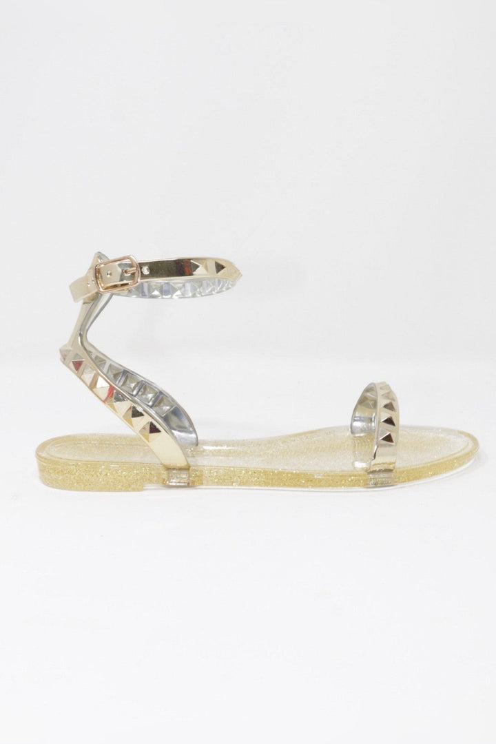 Kids Aria Gold Sandals with waterproof build