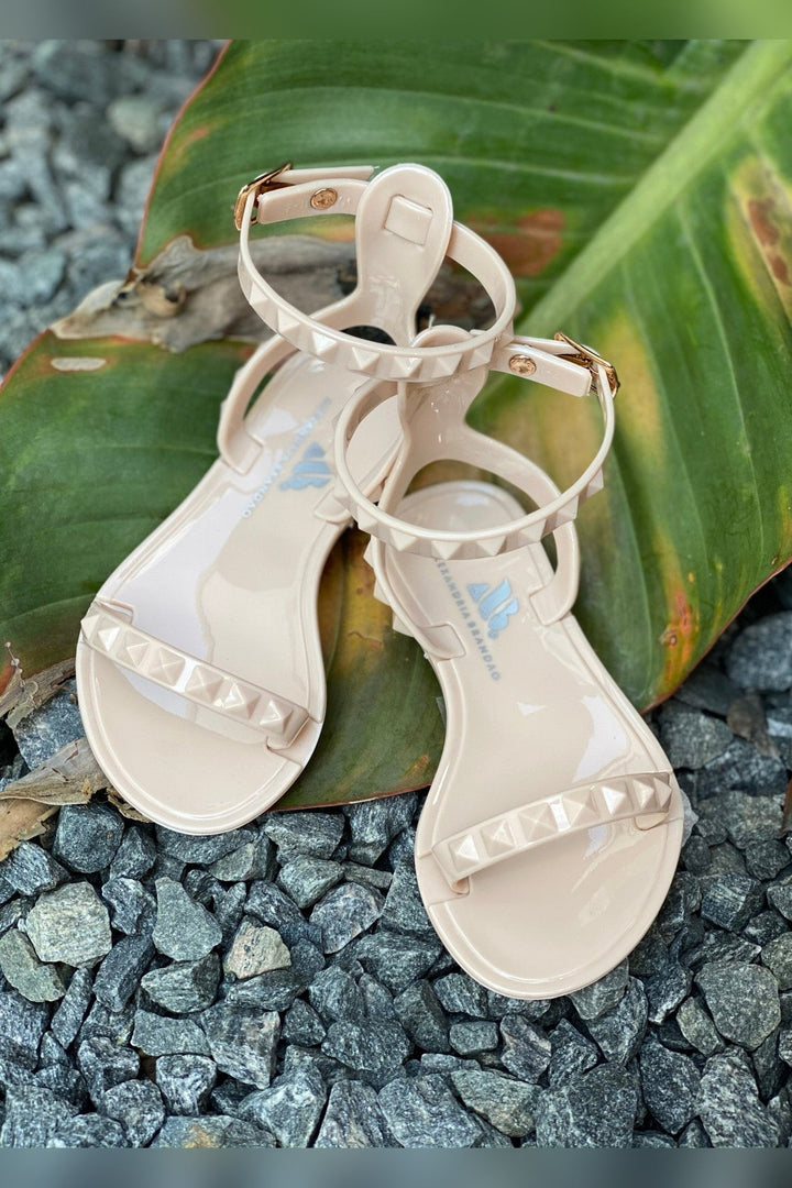 Kids Aria Nude Sandals with waterproof build