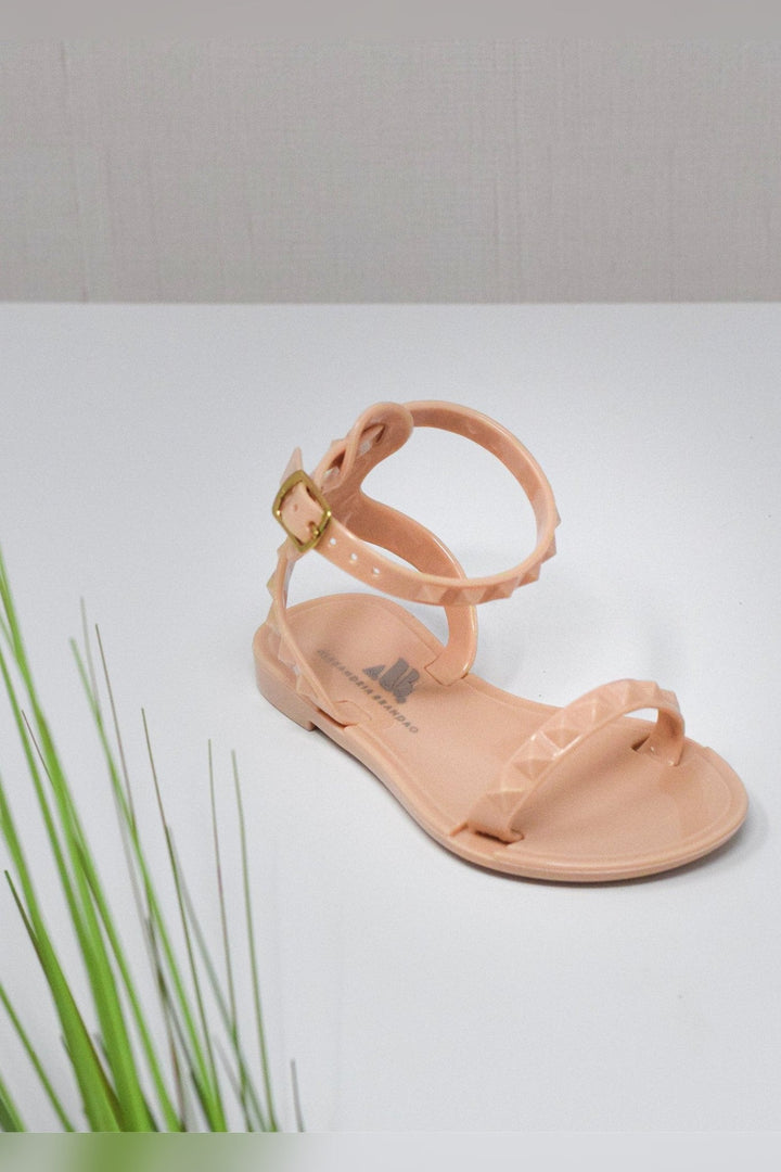 Kids Aria Nude Sandals with mommy and me matching style