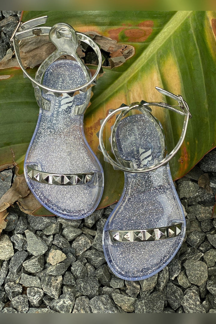 Kids Aria Silver Matching Sandals with waterproof build