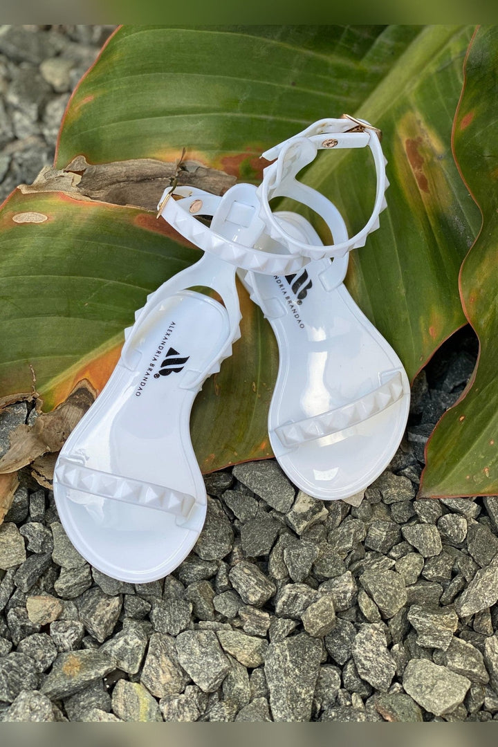Kids Aria White Matching Sandals with kids jelly sandal