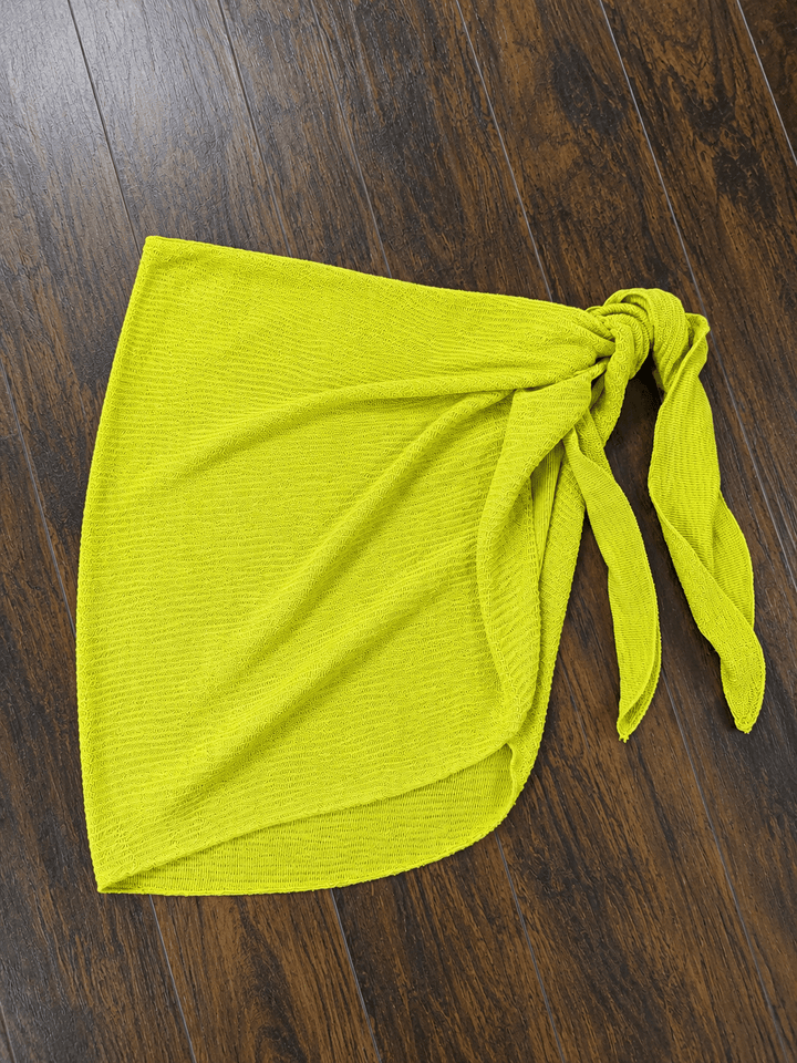 Lime Sarong Skirt Coverup - STYLED BY ALX COUTURESwimwear