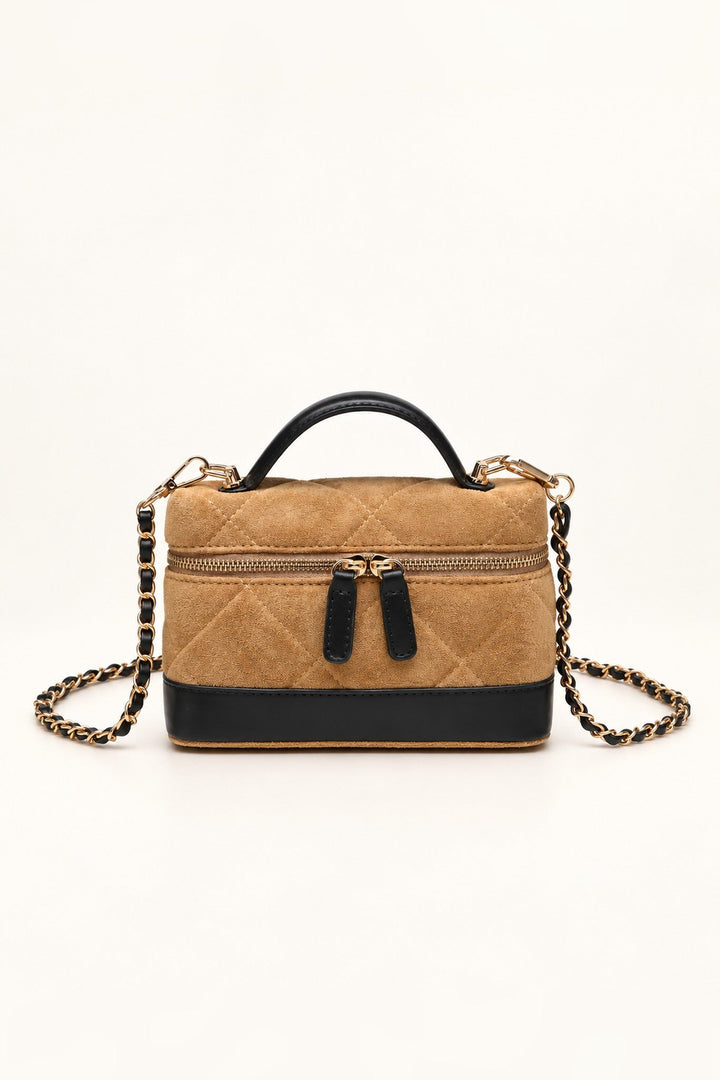 Natural Novalee Quilted Crossbody - STYLED BY ALX COUTUREHandbags