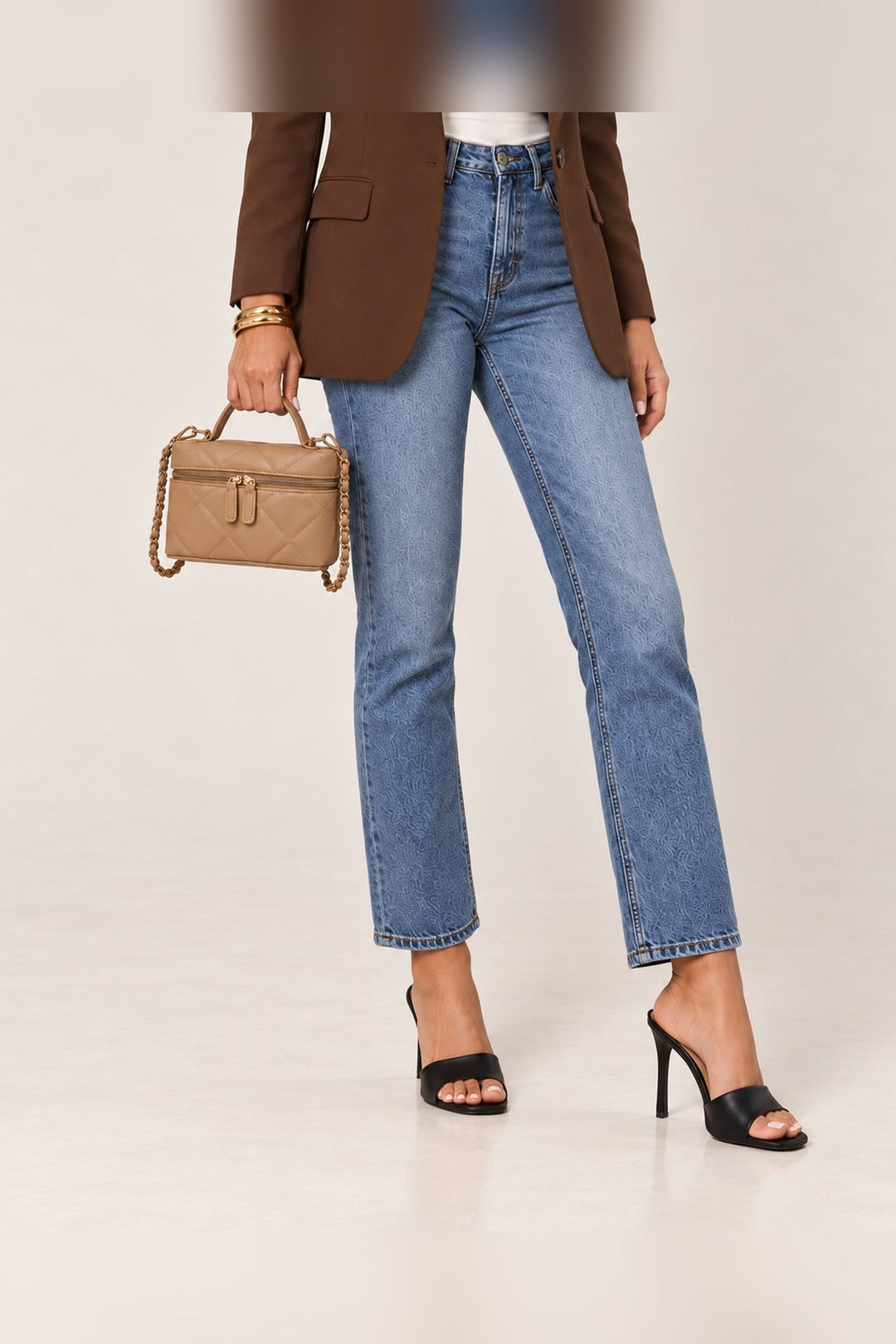 Natural Snow Quilted Crossbody Bag - STYLED BY ALX COUTUREHandbags