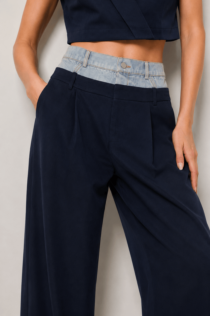 Navy Billie Trousers - STYLED BY ALX COUTUREPANTS
