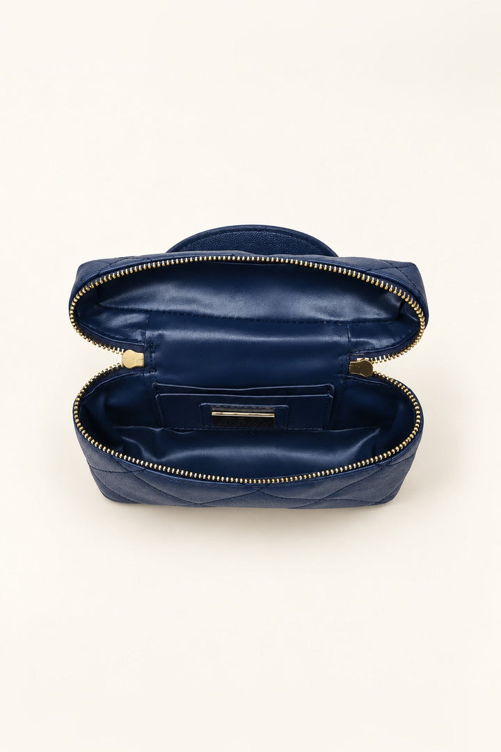 Navy Snow Quilted Crossbody - STYLED BY ALX COUTUREHandbags