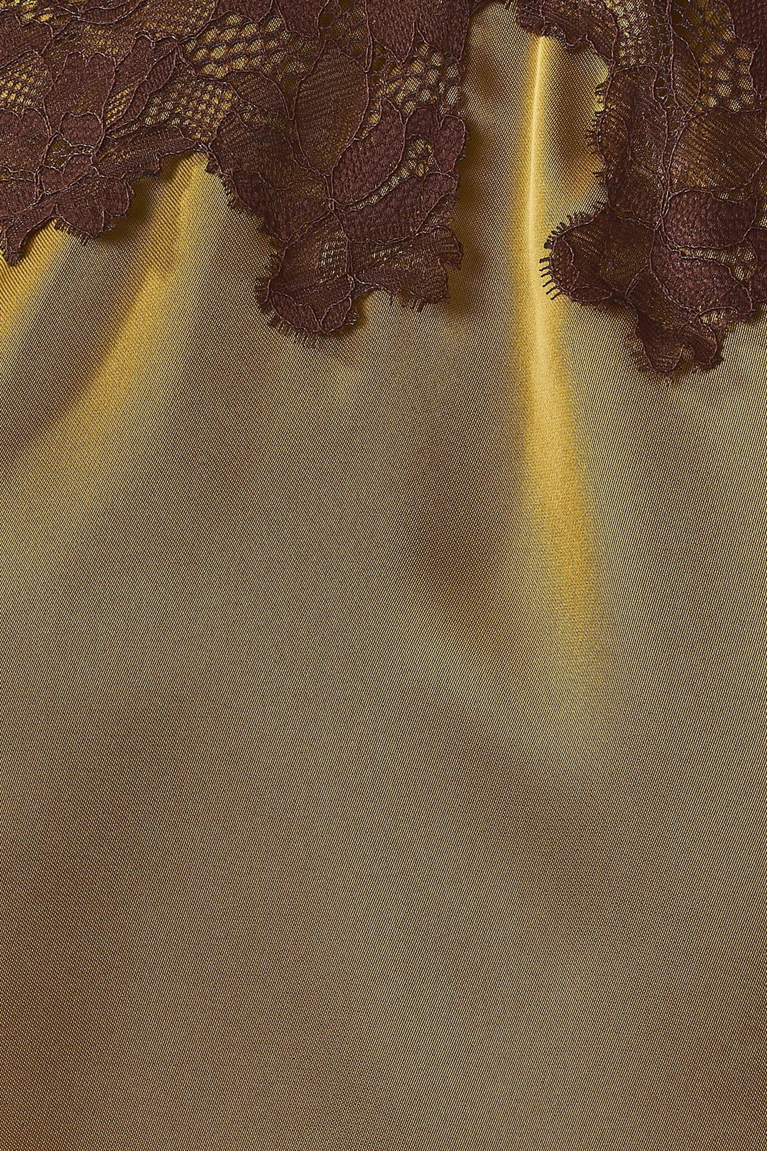 Olive Dark Brown Low Rise Lace Trim Satin Maxi Skirt - STYLED BY ALX COUTURESkirts