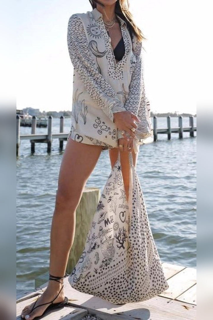 Orange Ocean Shorts Set - STYLED BY ALX COUTUREOutfit Sets