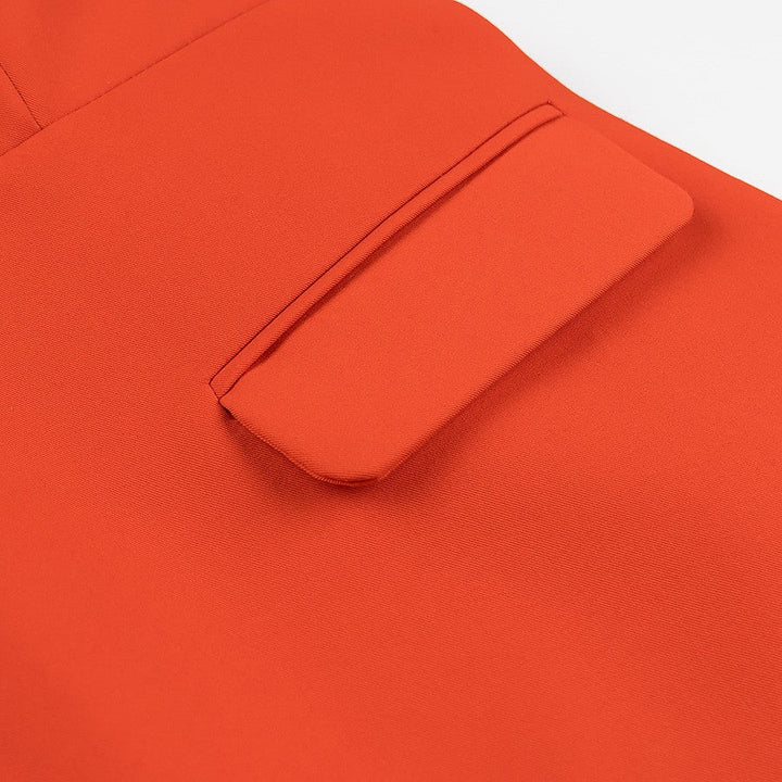 Orange Strapless Mini Dress - STYLED BY ALX COUTUREDresses