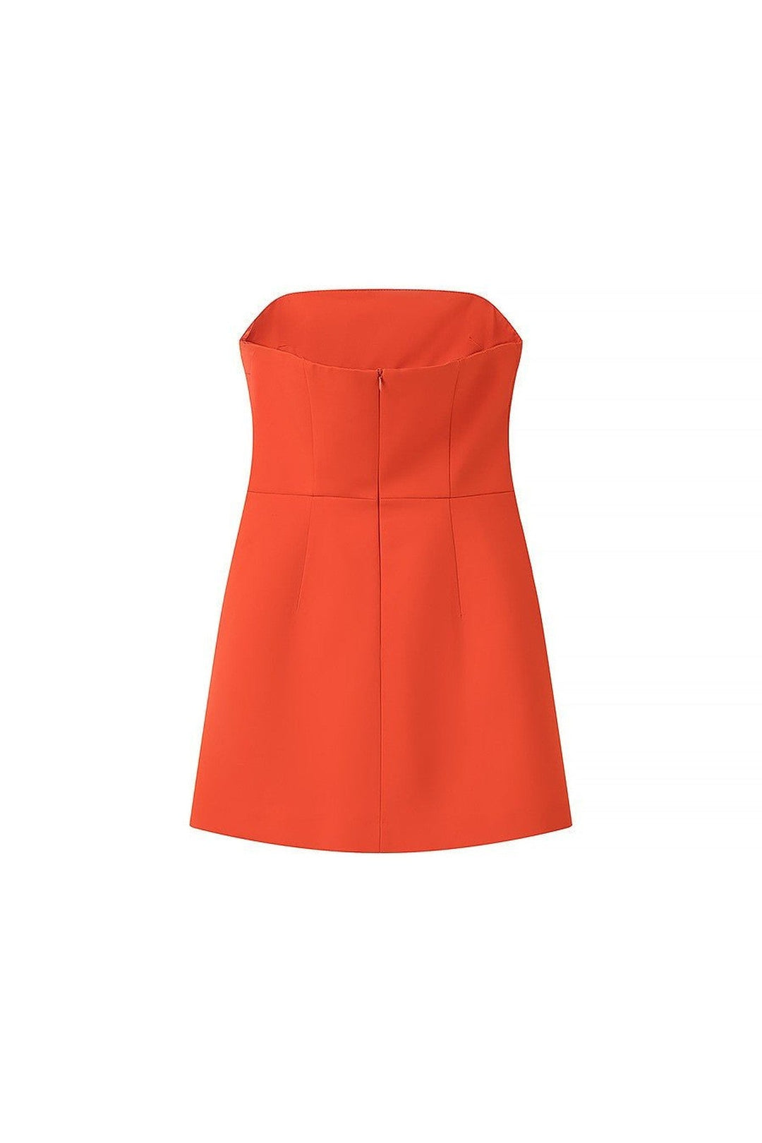 Orange Strapless Mini Party Dress - STYLED BY ALX COUTUREDresses