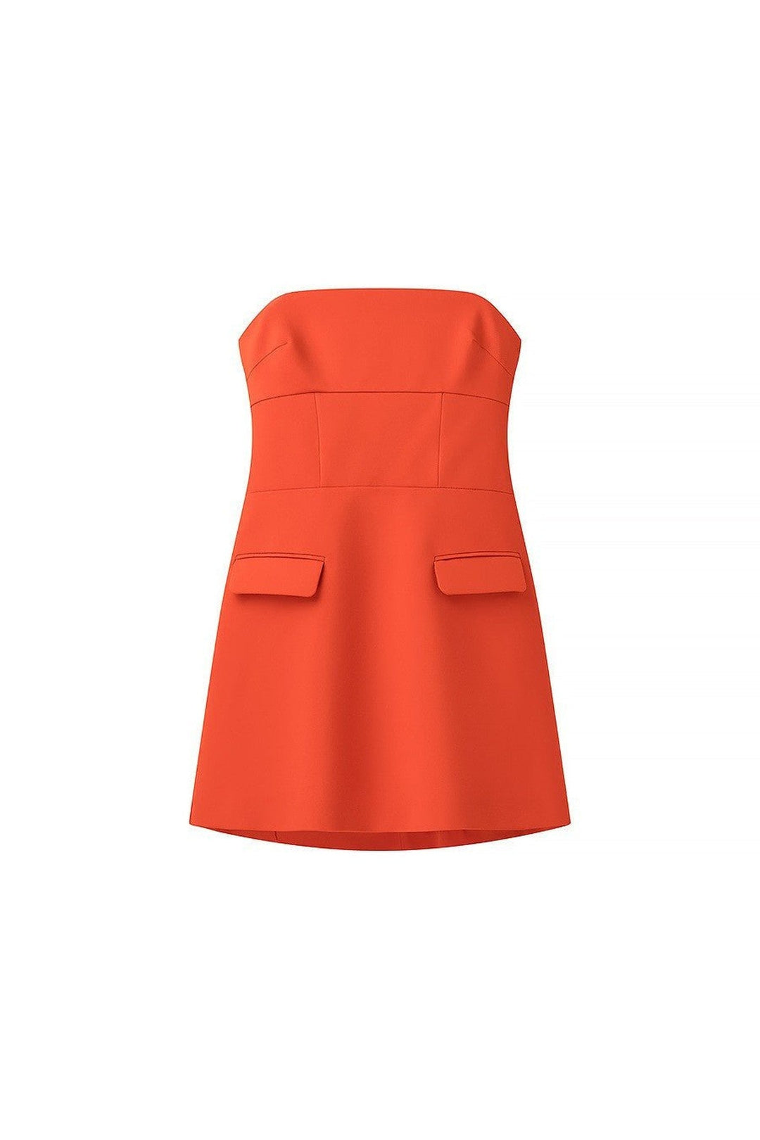 Orange Strapless Mini Party Dress - STYLED BY ALX COUTUREDresses
