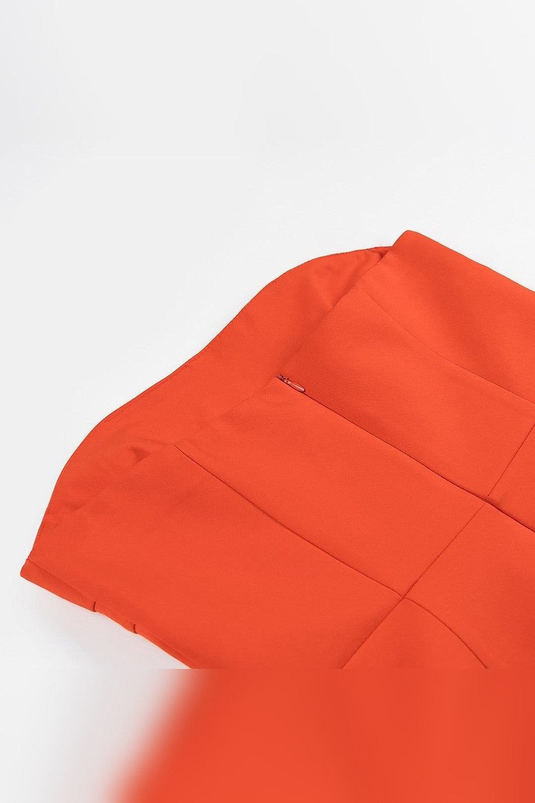 Orange Strapless Mini Party Dress - STYLED BY ALX COUTUREDresses