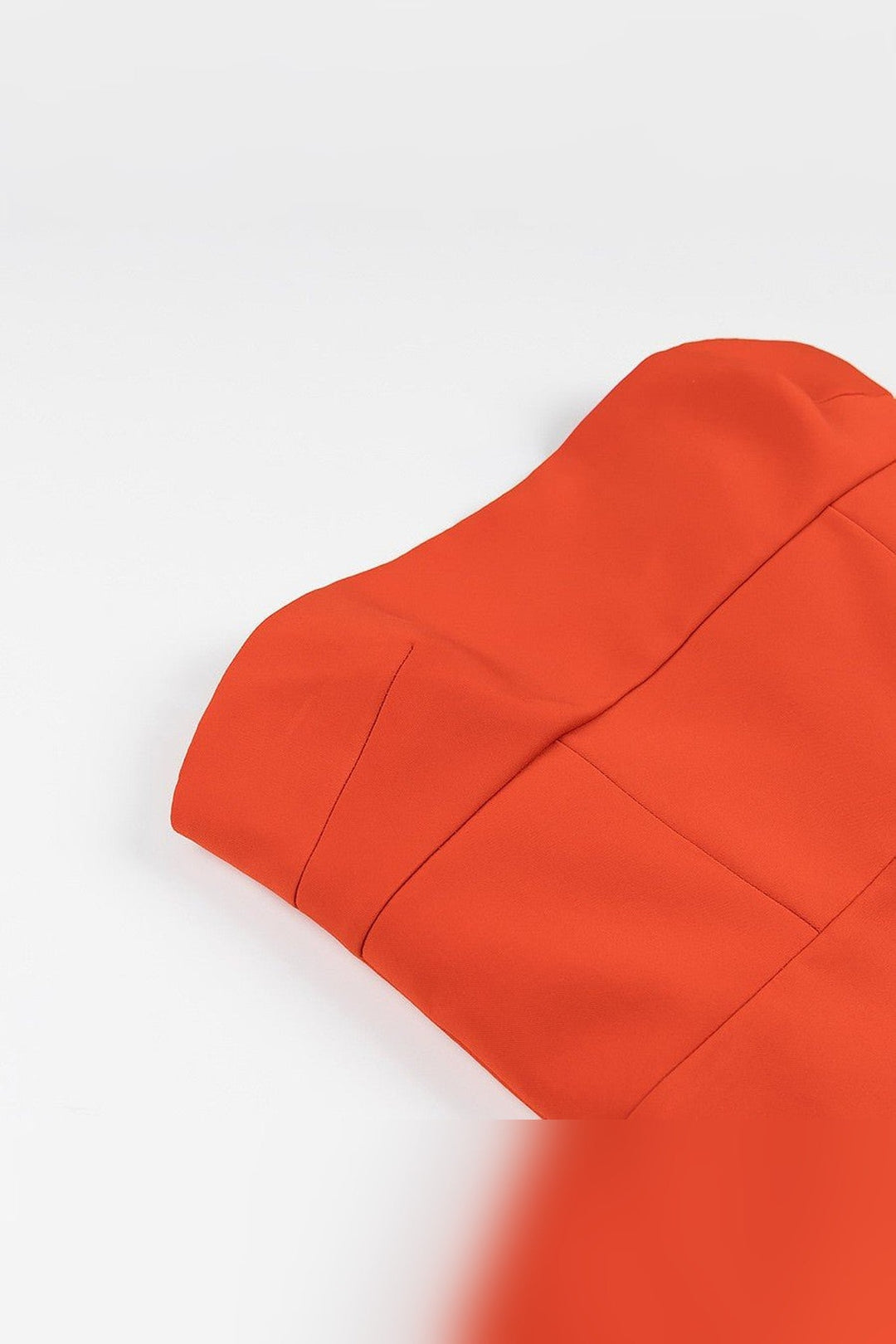 Orange Strapless Mini Party Dress - STYLED BY ALX COUTUREDresses