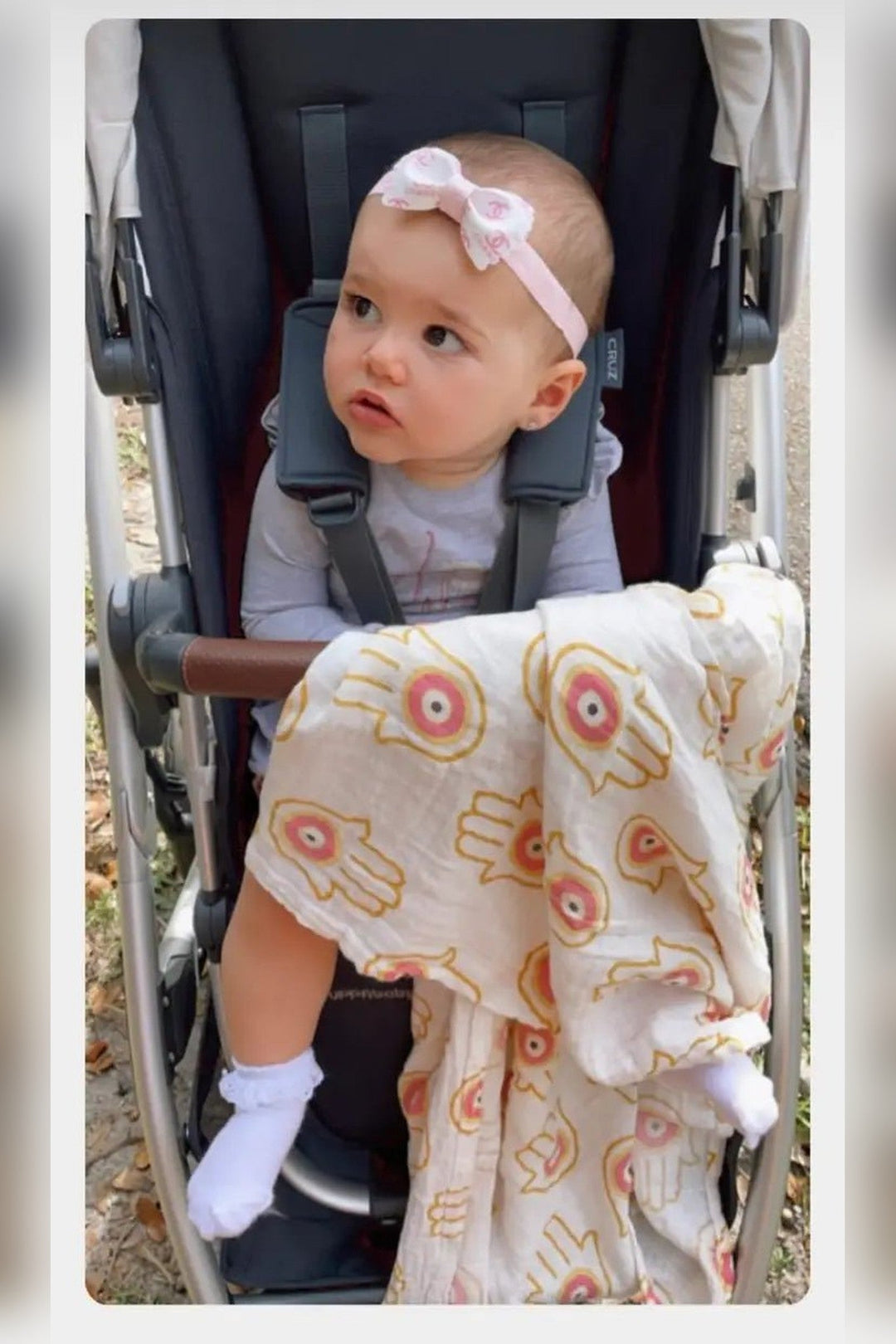 Pink Hamsa Swaddle Blanket - STYLED BY ALX COUTUREHome Decor