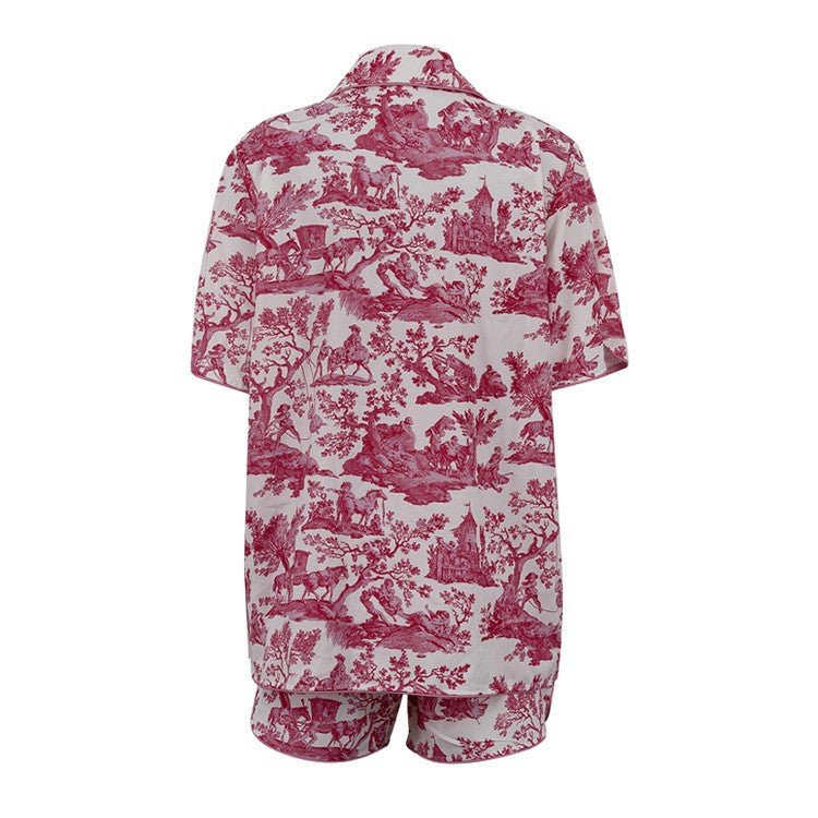 Pink Jungle Three Piece Shorts Set - STYLED BY ALX COUTUREOutfit Sets