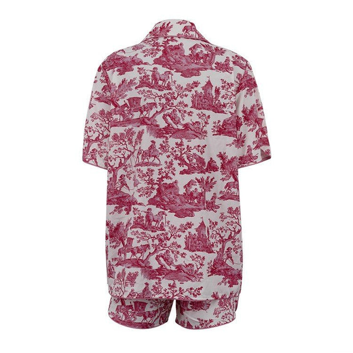 Pink Jungle Three Piece Shorts Set - STYLED BY ALX COUTUREOutfit Sets