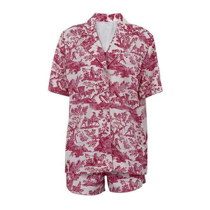 Pink Jungle Three Piece Shorts Set - STYLED BY ALX COUTUREOutfit Sets