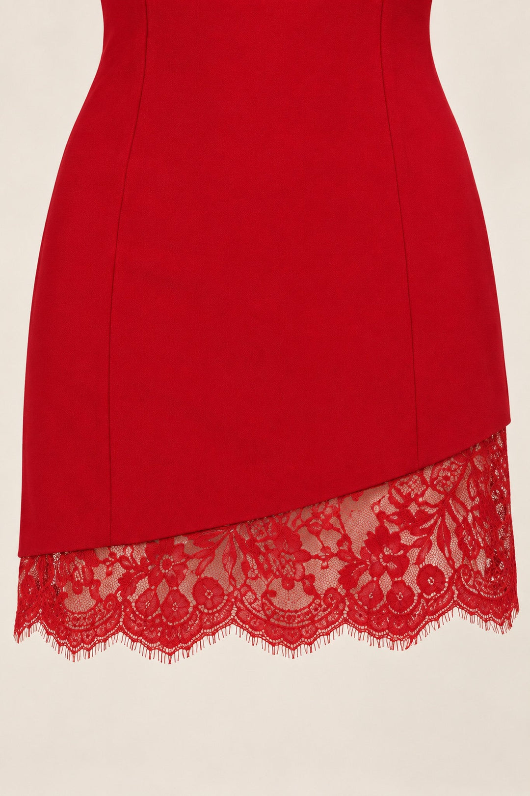 Red Lace Cape Dress Set - STYLED BY ALX COUTUREOutfit Sets