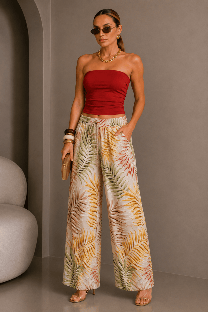 Red Rust Seamless Tube Top - STYLED BY ALX COUTURETOPS
